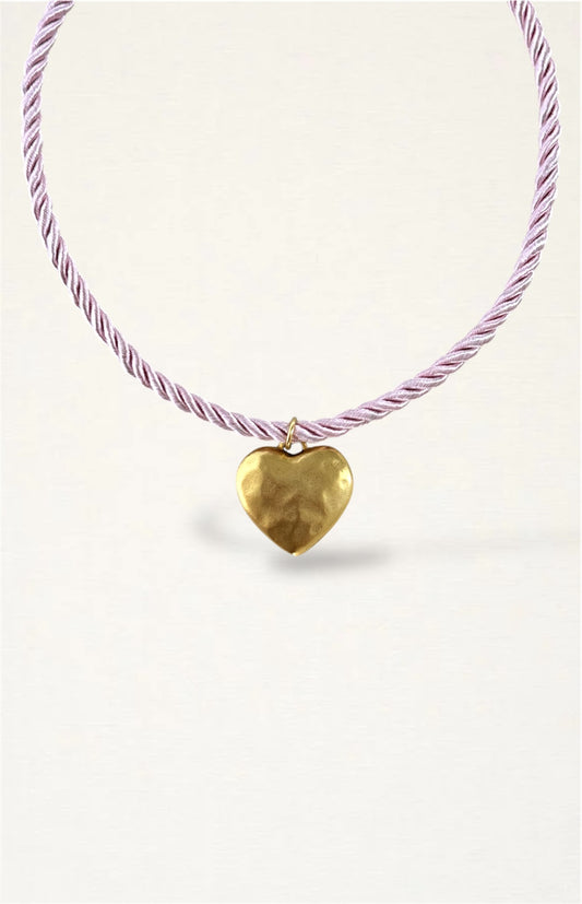 Cord Heart Necklace