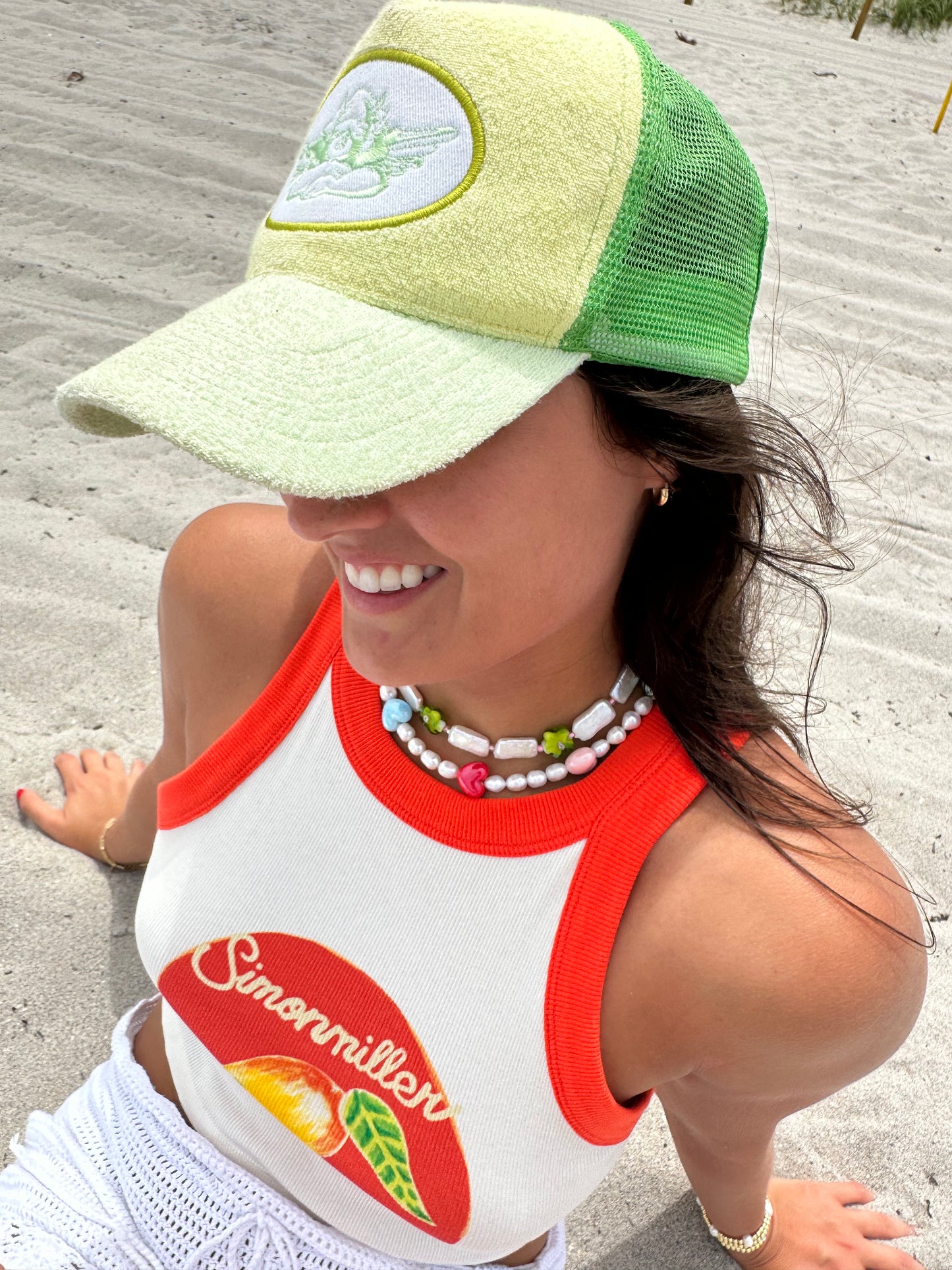 Candy Heart Pearl Necklace