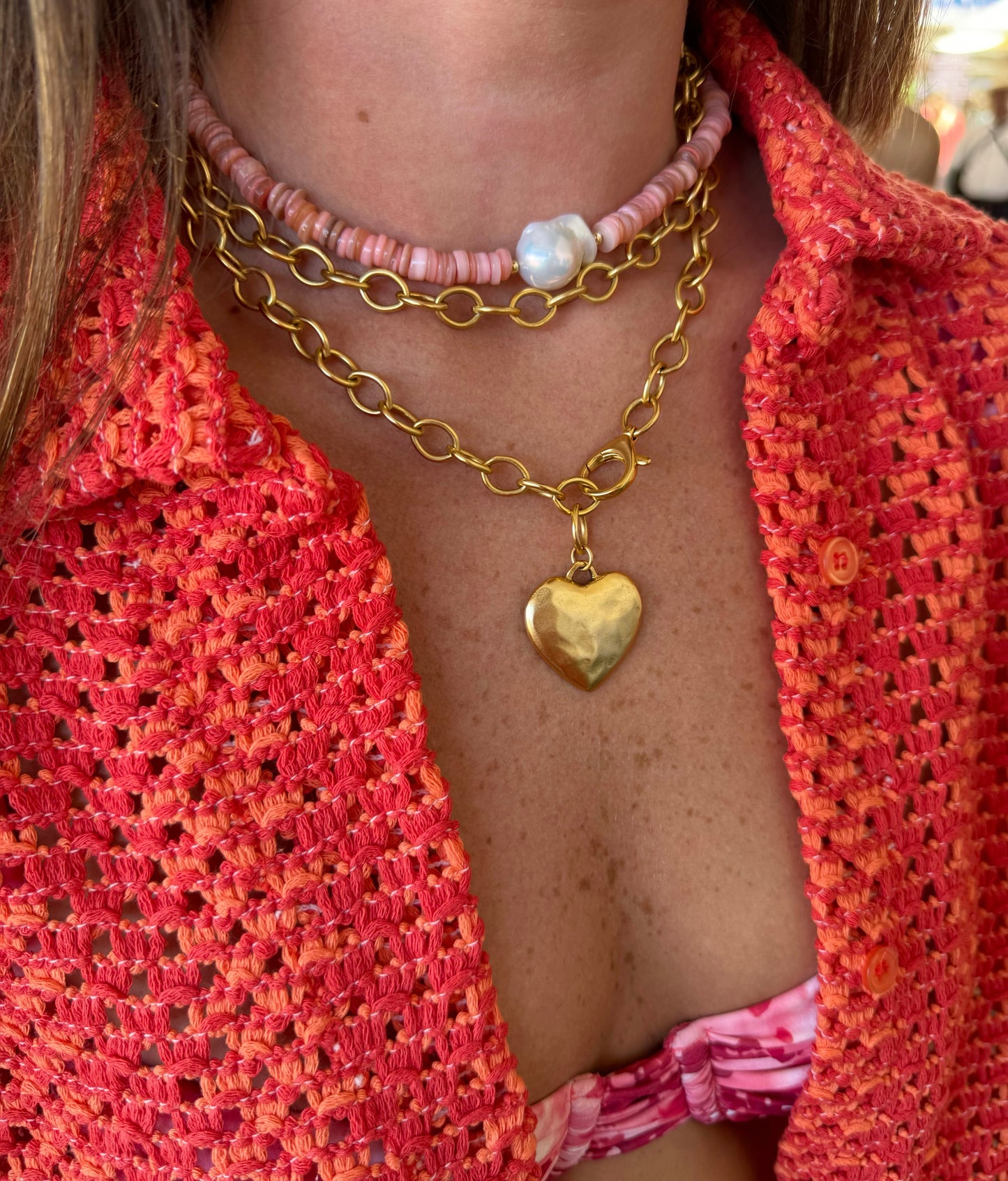 Double Wrap Heart Necklace