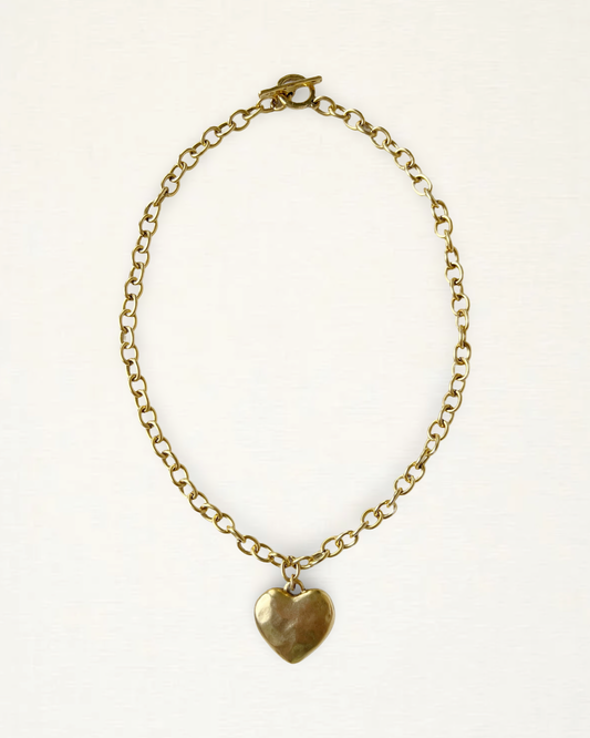 Hammered Heart Necklace