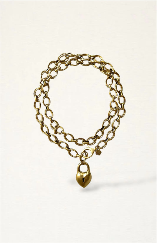 Double Wrap Locket Necklace