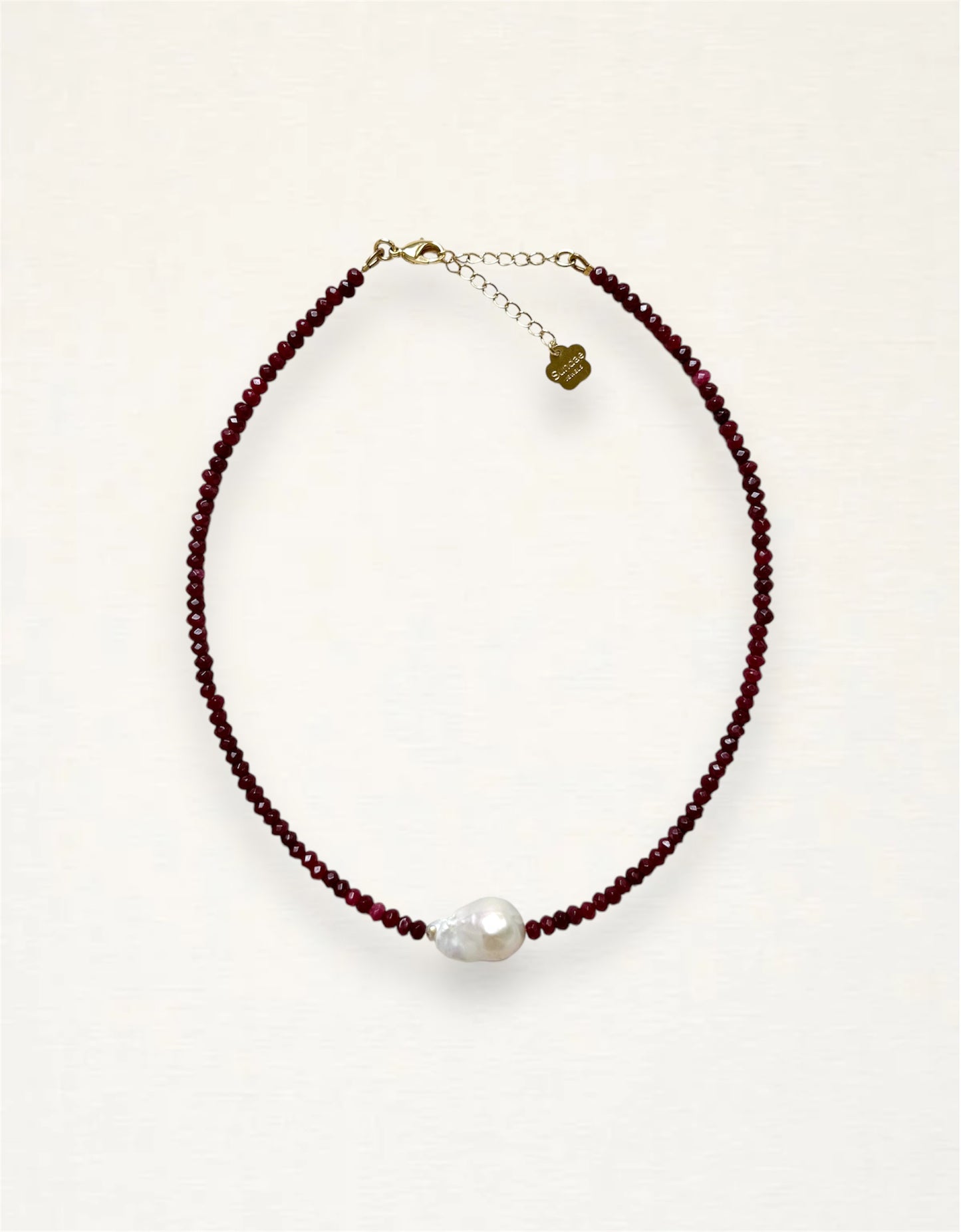 Baroque Pearl Agate Beaded Necklace