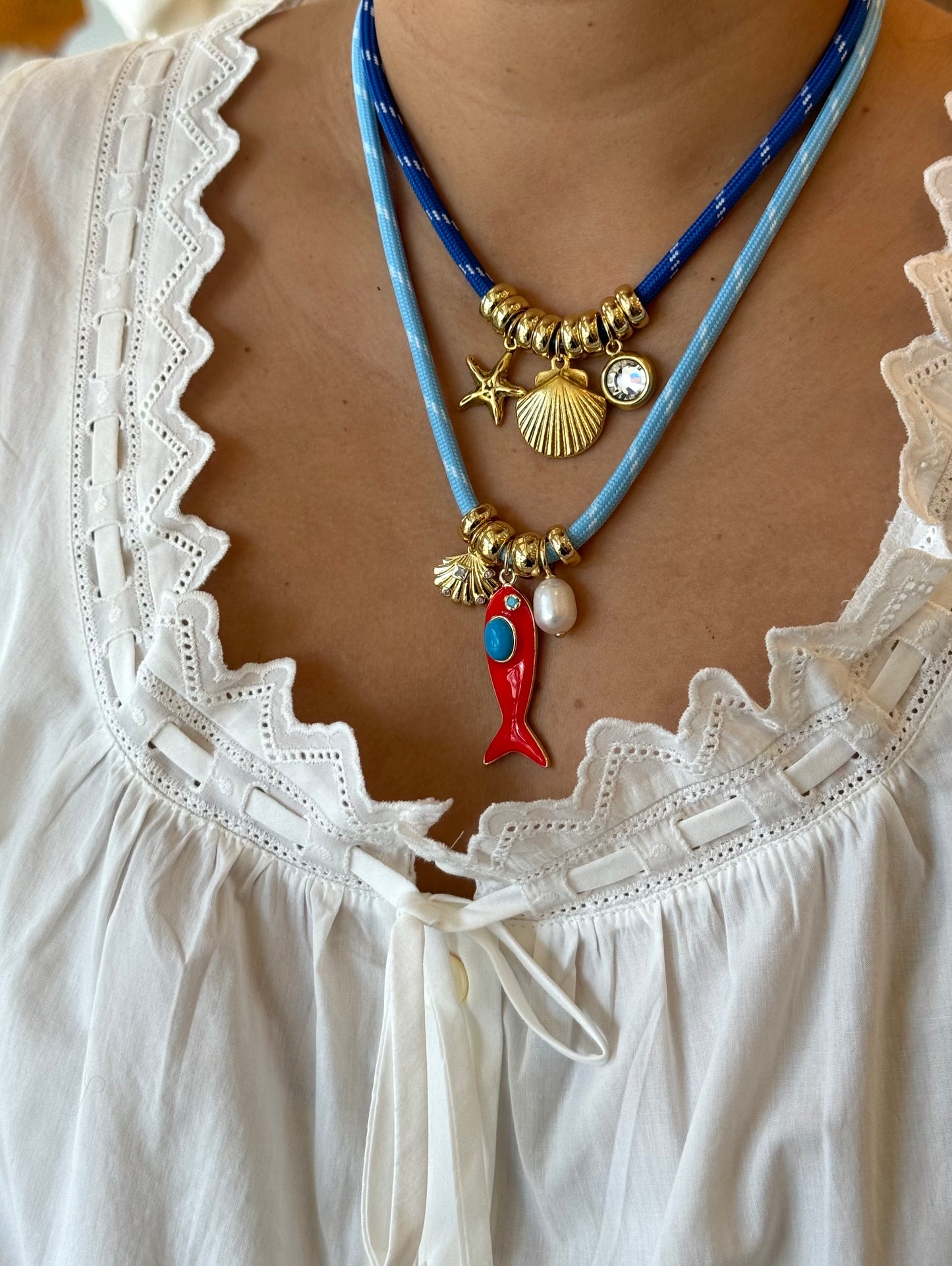 Fish Paracord Charm Necklace