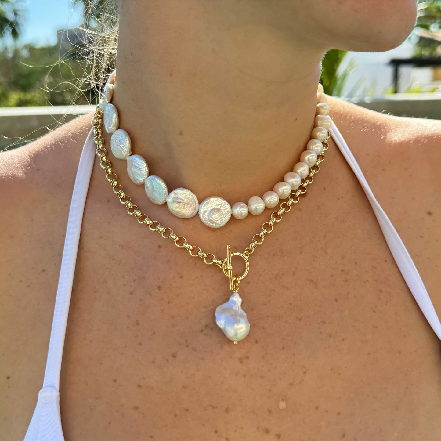 Coastal Pearl Necklace