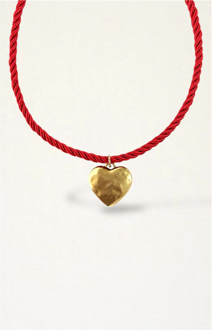 Cord Heart Necklace