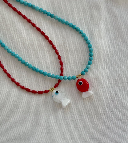 Mini Redfin Necklace