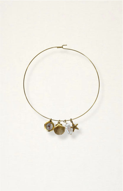 Bezel Seashell Choker