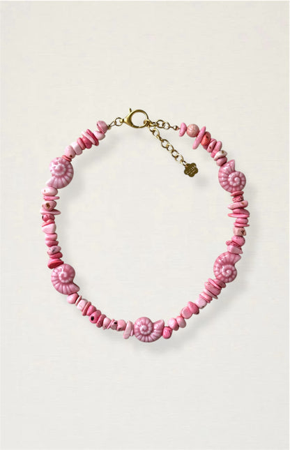 Pink Turquoise Shell Necklace