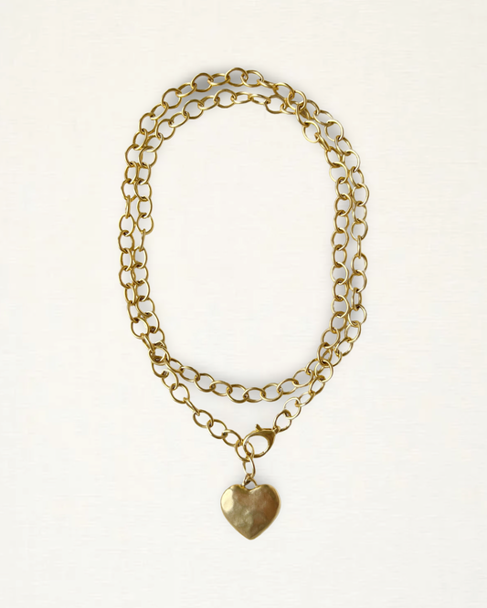 Double Wrap Heart Necklace