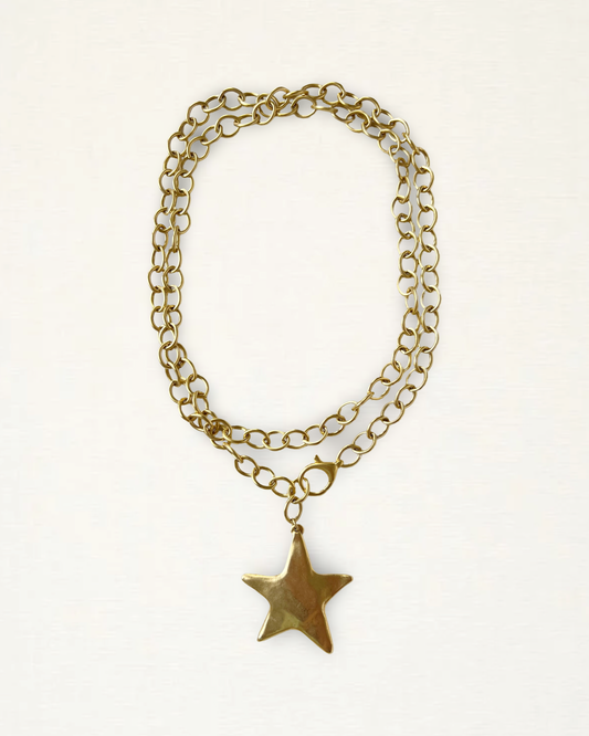 Double Wrap Star Necklace