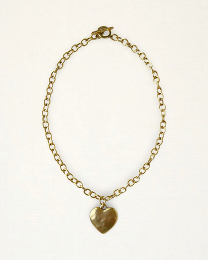 Hammered Heart Necklace