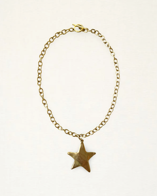 Hammered Star Necklace