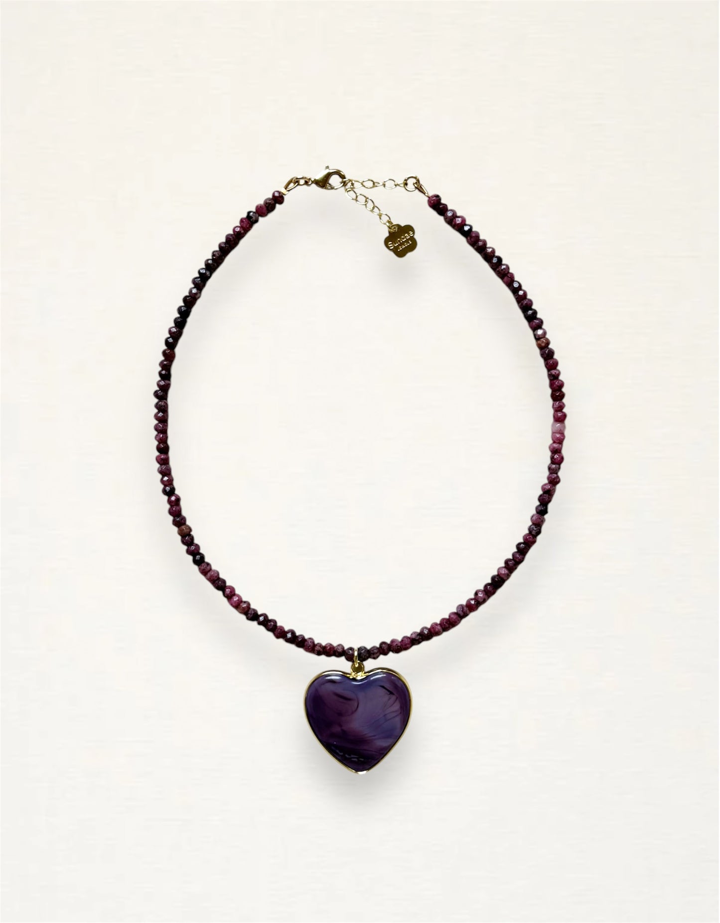 Murano Heart Beaded Necklace