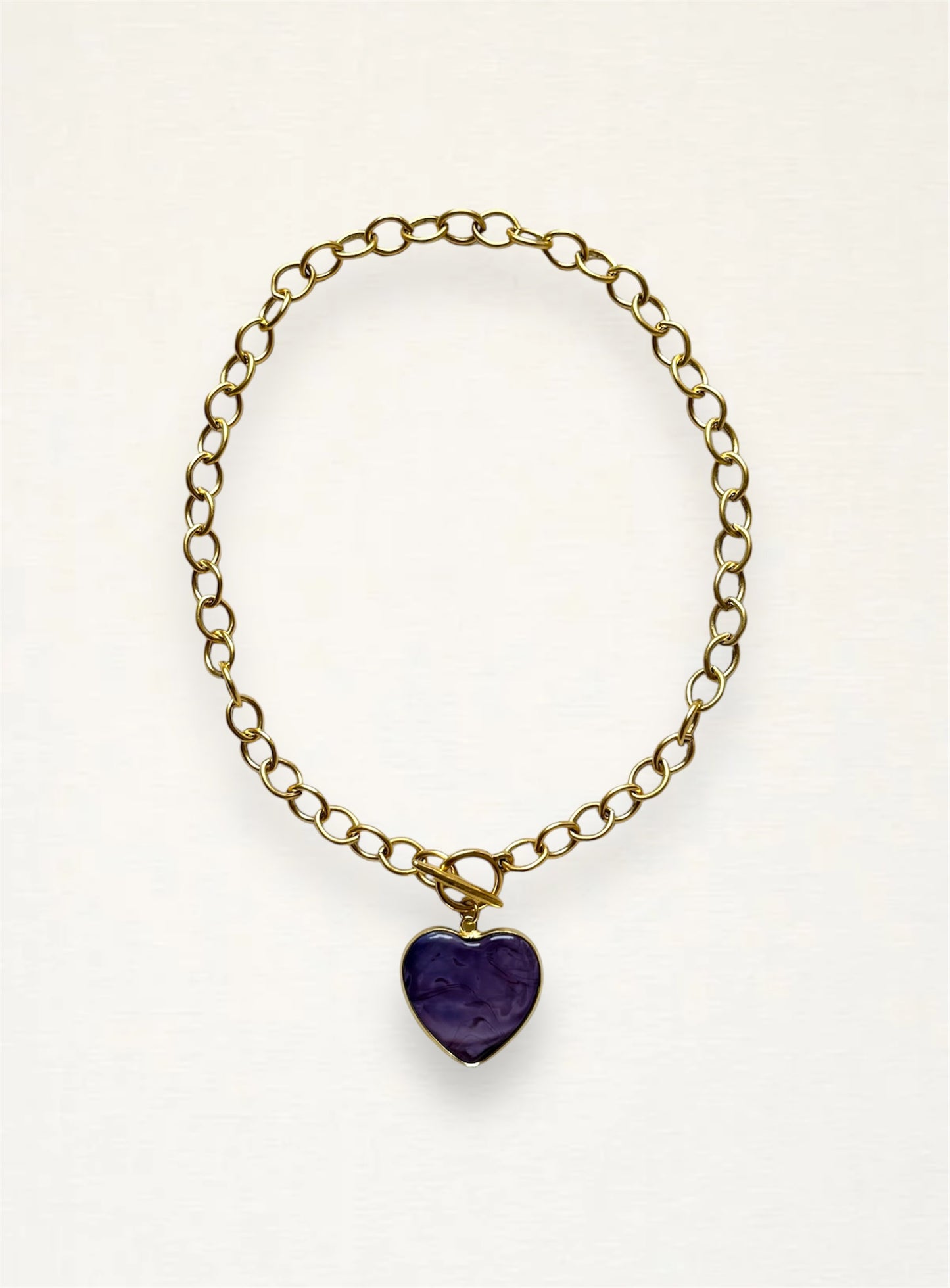 Murano Heart Chain Necklace