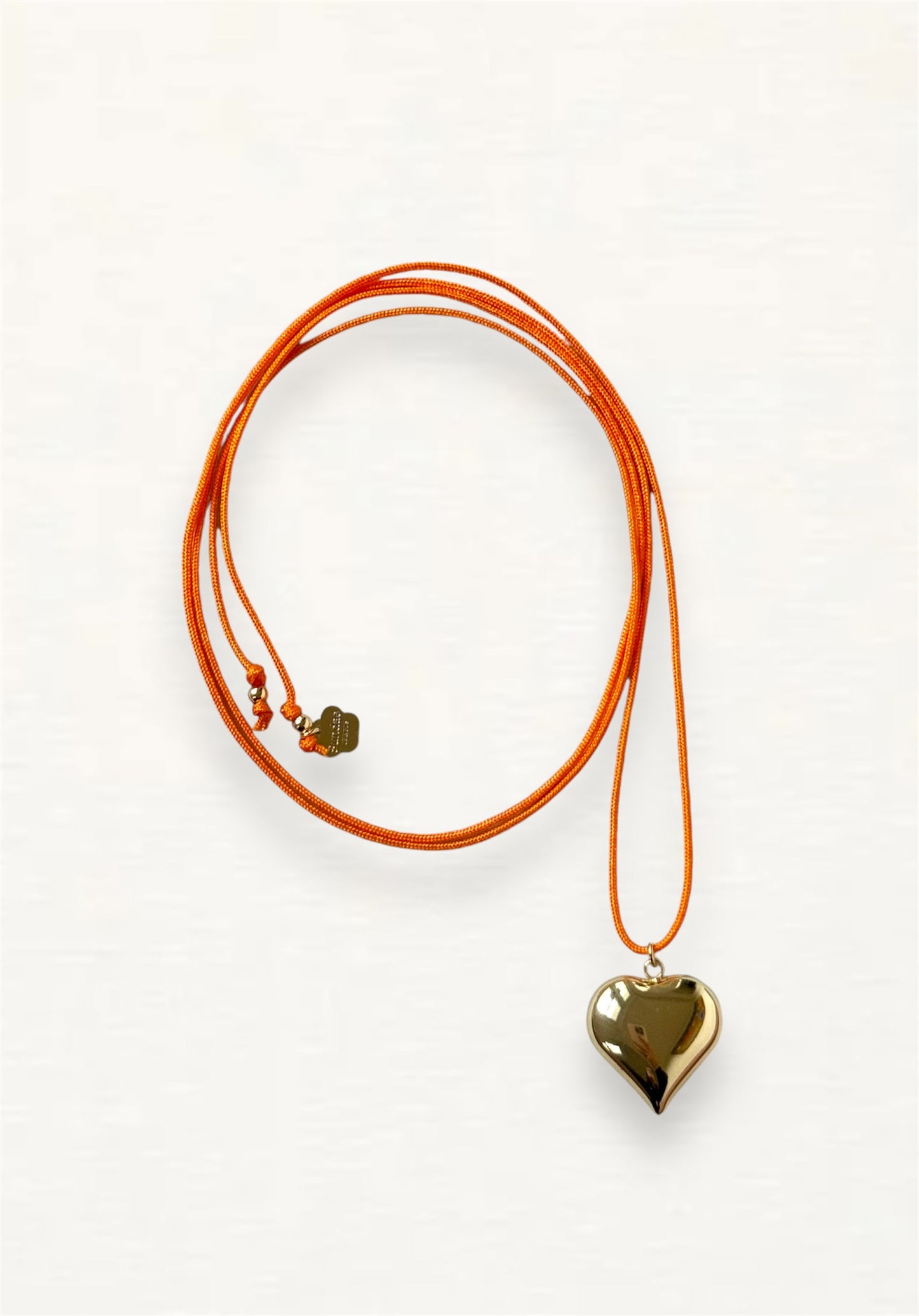 Balloon Heart Cord Necklace