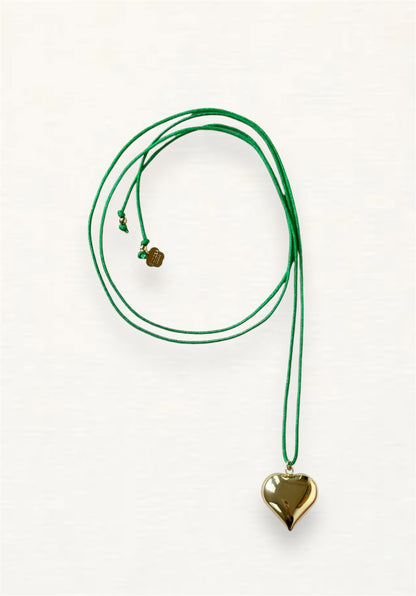 Balloon Heart Cord Necklace