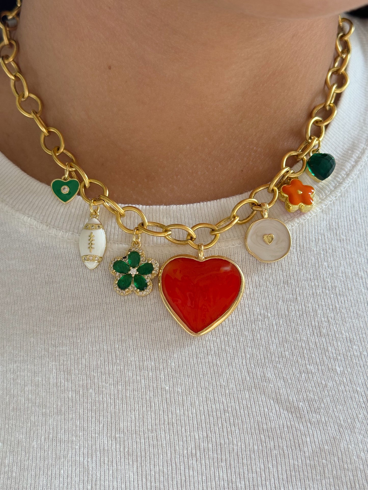 UM Gameday Charm Necklace