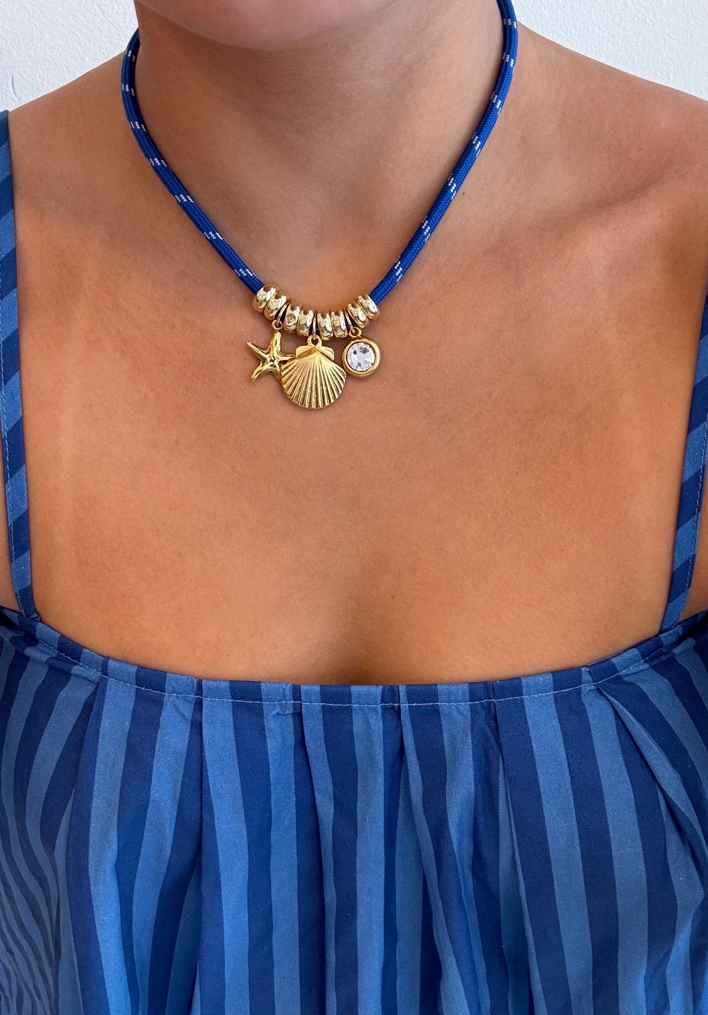 Seashell Paracord Charm Necklace