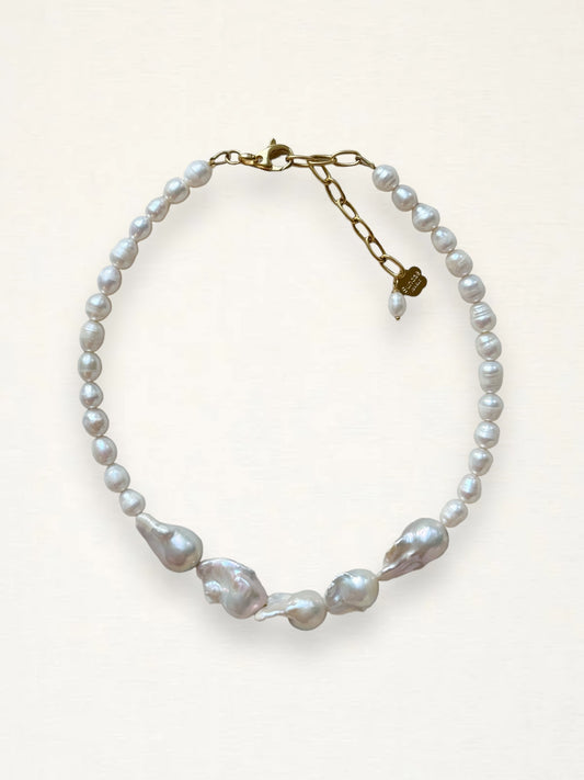 Mixed Baroque Pearl Necklace