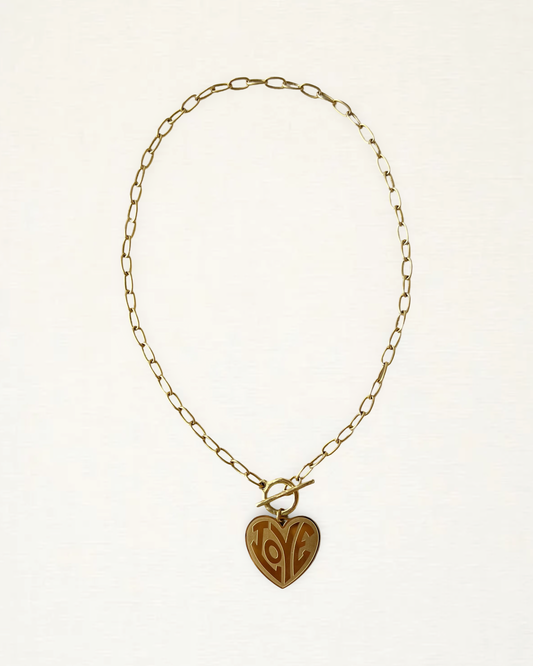 Paperclip Love Heart Necklace