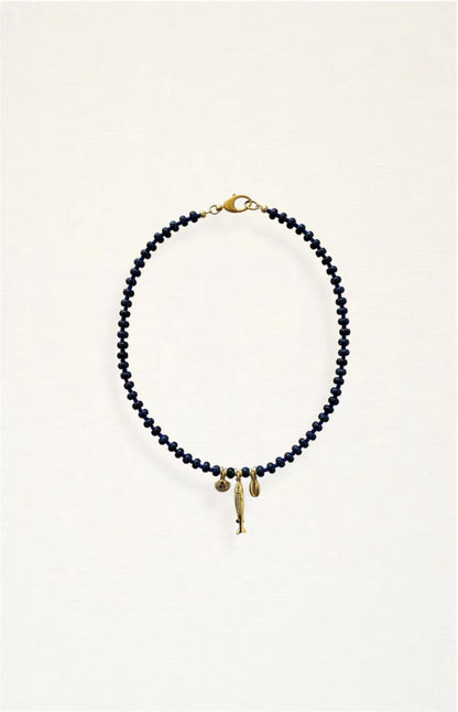 Sardine Beaded Charm Necklace