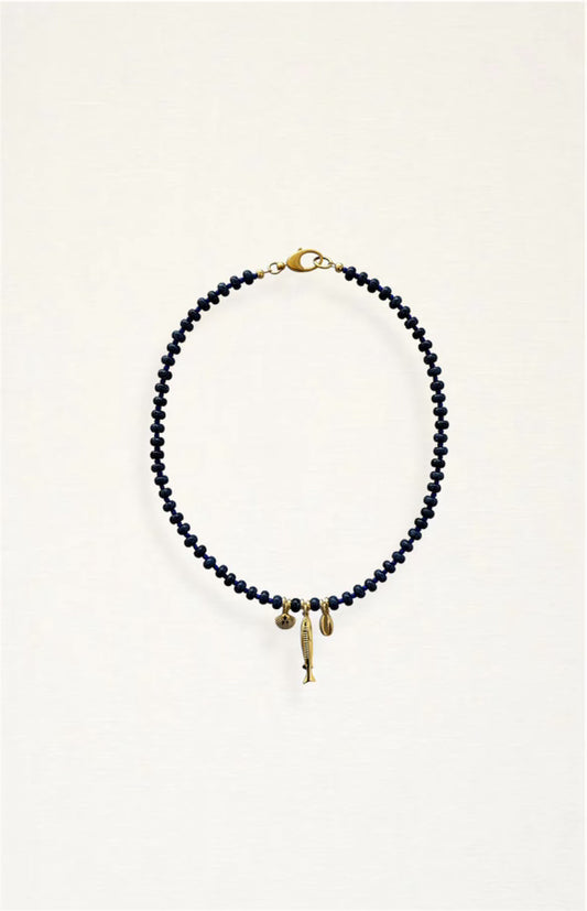 Sardine Beaded Charm Necklace