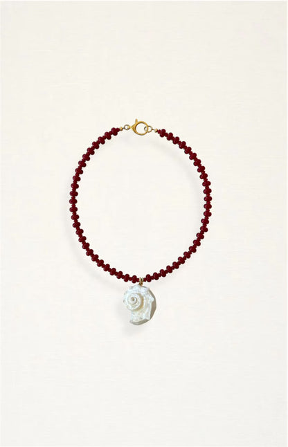 Conch Shell Beaded Necklace