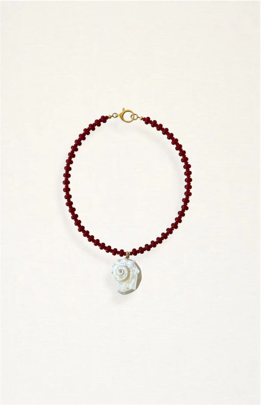 Conch Shell Beaded Necklace