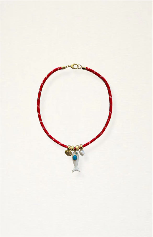Fish Paracord Charm Necklace