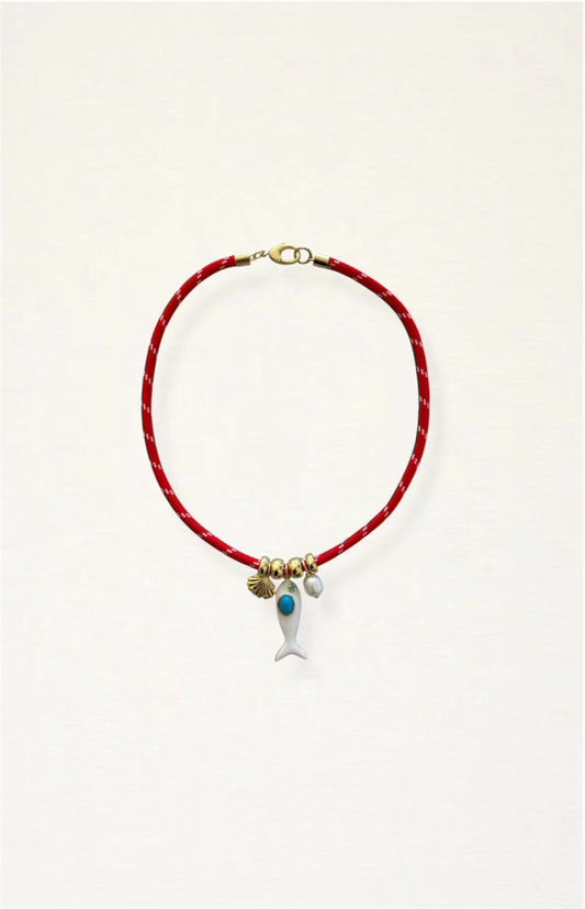 Fish Paracord Charm Necklace