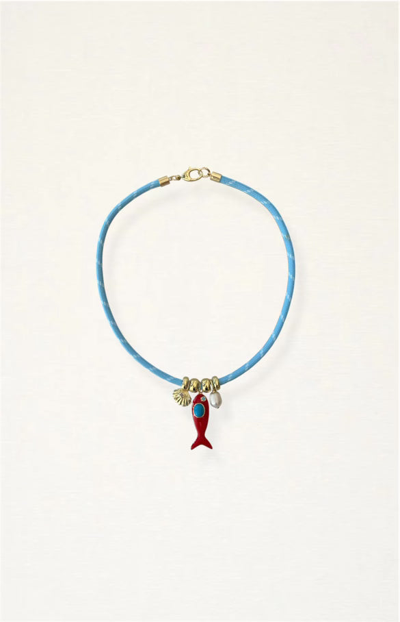 Fish Paracord Charm Necklace