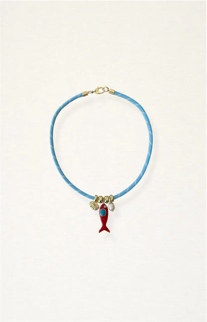 Fish Paracord Charm Necklace
