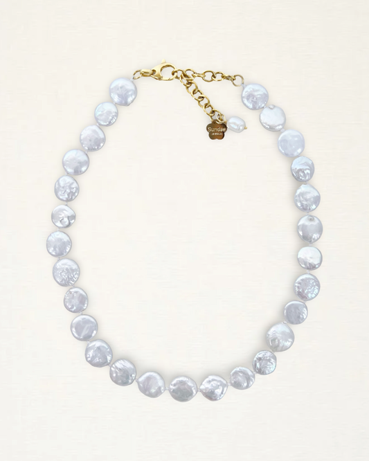 Small Coin Freshwater Pearl Necklace